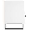 vidaXL Bedside Cabinet White 40x35x47.5 cm Engineered Wood