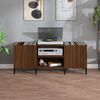 vidaXL Record Cabinet Brown Oak 121x38x48 cm Engineered Wood