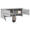 vidaXL Wall-Mounted Coat Rack with Shelf Grey Sonoma 80 x 20 x 30 cm