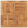 vidaXL Table Top Solid Teak Wood Square 80x80x2.5 cm
