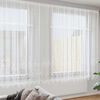 vidaXL Lace Curtain with Curtains Floral White 200 x 750 cm Polyester