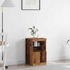 vidaXL LED Sideboard Old Wood 41 x 37 x 67 cm Engineered Wood