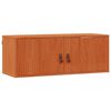 vidaXL Wall Cabinet 2 pcs Wax Brown 80 x 30 x 30 cm Solid Pine Wood