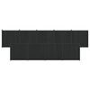 vidaXL Fence Panel 9 pcs 1580 x 186.5 cm WPC and Aluminium Black