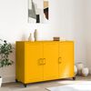 vidaXL Sideboard Mustard Yellow 100.5x39x72 cm Steel