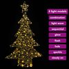 vidaXL Christmas Tree with 120 LEDs Warm white 120 cm Rattan