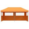 vidaXL Foldable Party Tent Pop-Up with 3 Sidewalls Orange