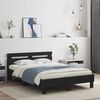 vidaXL Bed Frame without Mattress Black 120x200 cm