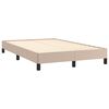 vidaXL Bed Frame without Mattress Cappuccino 120x190 cm Small Double Faux Leather