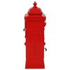 vidaXL Pillar Letterbox Aluminium Vintage Style Rustproof Red