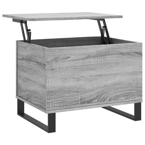 vidaXL Coffee Table Grey Sonoma 60x44,5x45 cm Engineered Wood