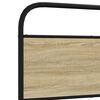 vidaXL Bed Frame without Mattress 135x190 cm Sonoma Oak Engineered Wood