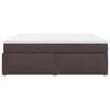 vidaXL Box Spring Bed with Mattress Dark Brown 180x200 cm Fabric