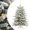 vidaXL Artificial Hinged Christmas Tree White 120 cm PE and PVC