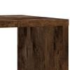 vidaXL Side Table with Wheels Smoked Oak 50x30x55 cm Engineered Wood