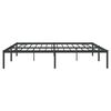 vidaXL Metal Bed Frame without Mattress Black 180x200cm