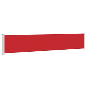 vidaXL Patio Retractable Side Awning 117x600 cm Red