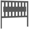 vidaXL Bed Headboard Grey 105,5x4x100 cm Solid Wood Pine