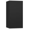 vidaXL TV Cabinets 4 pcs Black 30.5x30x60 cm Engineered Wood