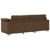 vidaXL Sofa 3 pcs Brown Fabric