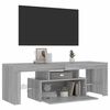 vidaXL TV Cabinet with LED Lights Grey Sonoma 120x35x40 cm