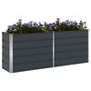 vidaXL Planter Anthracite 195 x 50 x 77 cm Galvanised Steel