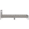 vidaXL Bed Frame without Mattress with LED Lights Grey Sonoma 100x200 cm