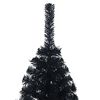 vidaXL Artificial Pre-lit Christmas Tree Black 150 cm PVC