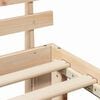 vidaXL Bed Frame with Headboard Natural 120 x 200 cm Solid Pine Wood