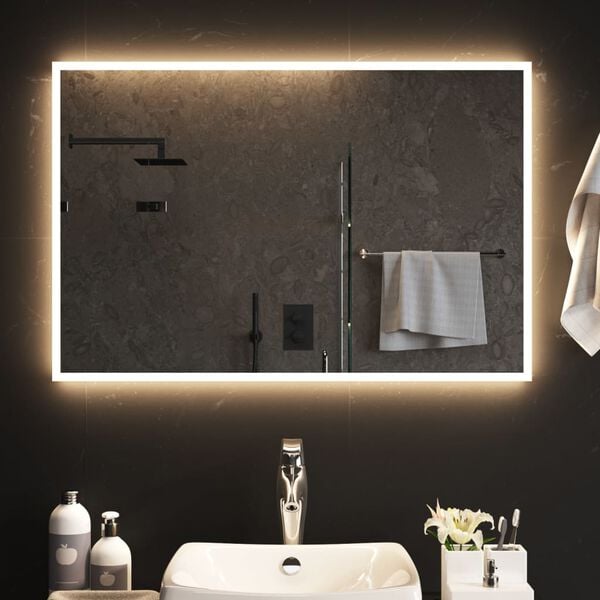 vidaXL LED Bathroom Mirror 60x90 cm
