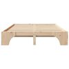 vidaXL Bed Frame Natural 150 x 200 cm Solid Pine Wood