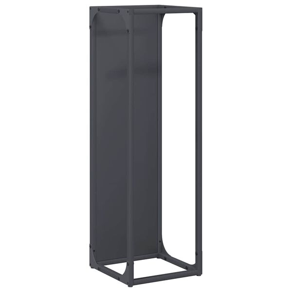 vidaXL Firewood Rack Anthracite 25x25x80 cm Cold-rolled steel