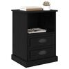 vidaXL Bedside Cabinet 2 pcs Black Oak 36 x 43 x 60 cm Engineered Wood