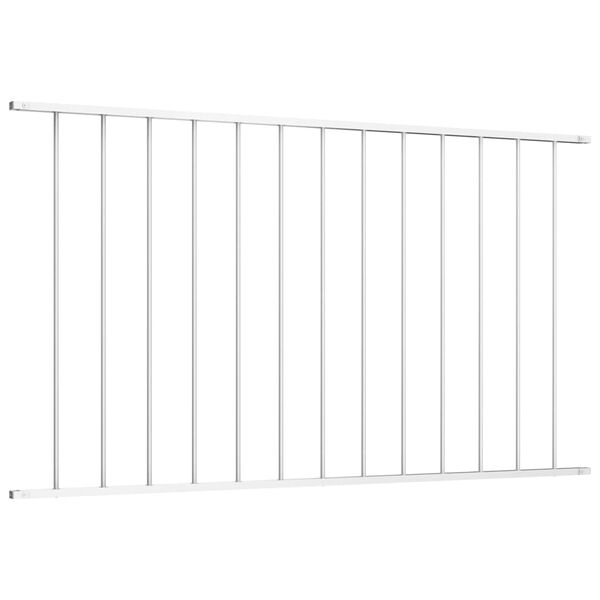 vidaXL Fence Panel Woerden Powder-coated Steel 1.7x0.75 m White