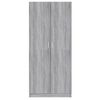 vidaXL Wardrobe Grey Sonoma 80x50x180 cm Engineered Wood