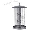 dobar 3-Chamber Bird Feeder Silver