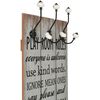 vidaXL Wall-mounted Coat Rack with 6 Hooks 120x40 cm THANK YOU