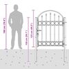 vidaXL Fence Gate Assen Grey 100 x 125 cm Powder-Coated Steel