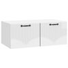 vidaXL Wall-Mounted TV Cabinet High Gloss White 78.5 x 41 x 30 cm