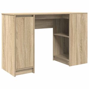 vidaXL Desk Sonoma Oak 120x42x76 cm Engineered Wood