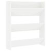 vidaXL Wall Shoe Cabinet White 80x18x90 cm Engineered Wood