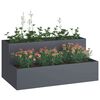 vidaXL Garden Planter Anthracite 100 x 60 x 45 cm Cold-rolled Steel