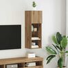 vidaXL Wall-mounted TV Cabinet Artisan Oak 30.5 x 30 x 90 cm
