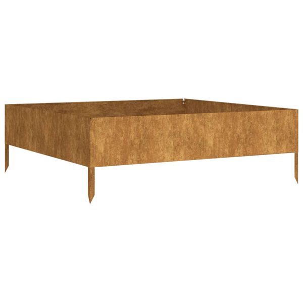 vidaXL Garden Raised Bed 100x100x33.5 cm Corten Steel