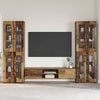 vidaXL TV Cabinet Set with Drawer with Shelf Old Wood Engineered Wood