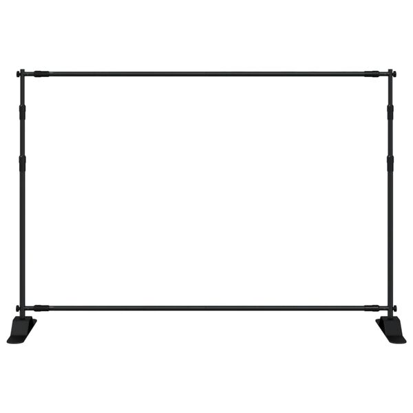 vidaXL Backdrop Stands 2 pcs Black 305x243 cm Steel