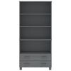 vidaXL Highboard HAMAR Solid Wood Pine Dark Grey