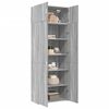vidaXL Storage Cabinet Grey Sonoma 80x42.5x225 cm Engineered Wood