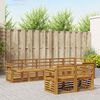 vidaXL Sofa Sets 8 pcs Natural Solid Acacia Wood