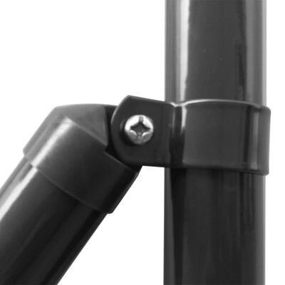 vidaXL Euro Fence Steel 10x0.8 m Grey